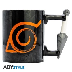 Set - Naruto - XXL glass + 3D key ring + 3D Konoha mug