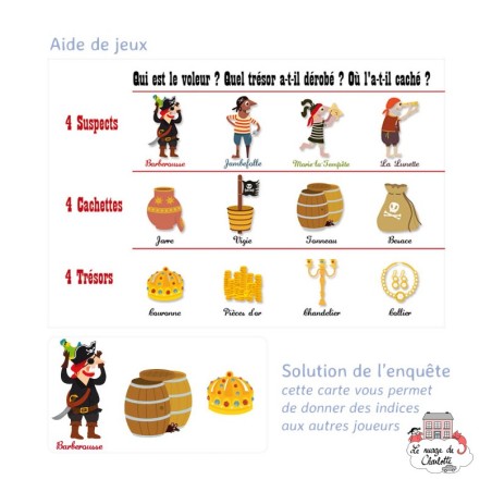 Kartenspiele - Logik und Gedächtnis - Kinder - Trésors Volés