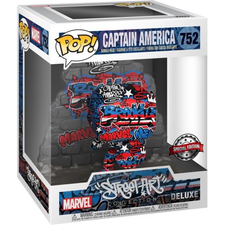 POP - Marvel - 752 - Captain America - Street Art Collection - Limited Edition - Captain America