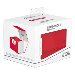 Boîte pour cartes - SideWinder 100+ - XenoSkin SYNERGY - Rouge&Blanc