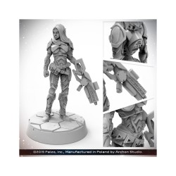 Statische Figur - Starfinder - Elf Operative