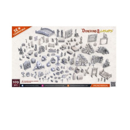 Battle field - 5E Compatible RPG - Dungeons & Lasers - Fantasy Props Pack