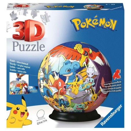 Puzzle - 3D - Pokemon - Balle - Pikachu