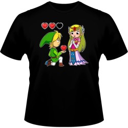 T-shirt - Parodie - Un héro offrant son coeur - L Homme 