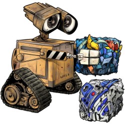 Mug - Parodie - Wall-E & R2D2