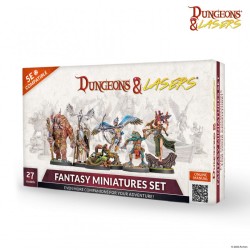 Static Figure - 5E Compatible RPG - Dungeons & Lasers - Fantasy Miniatures Set