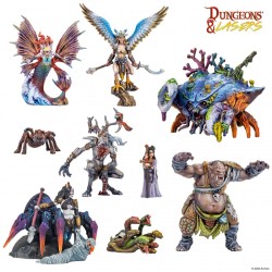 Static Figure - 5E Compatible RPG - Dungeons & Lasers - Fantasy Miniatures Set