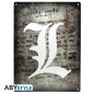 Metallplatte - Death Note - "L"