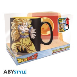 Set - Dragon Ball - Mug Thermo Réactif + Coaster "Goku Kamehameha"