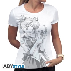T-shirt - Sailor Moon - Bunny et Bâton de Lune - XL Femme 