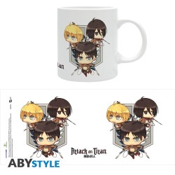 Mug - Subli - Attack on Titan - Chibi Trio