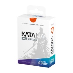 Sleeves - 100 pieces Box - Katana - Standard - Orange