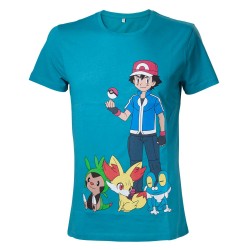 T-shirt - Pokemon - Sacha & Starters - L Homme 