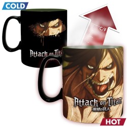 Mug - Thermo-réactif - L'attaque des Titans - Titan Eren