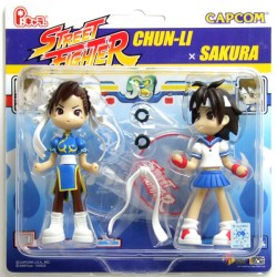 Figurine Statique - Street Fighter - Chun-Li VS Sakura