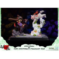 Collector Statue - Okami - Chibiterasu vs Dark Chibiterasu & Possessed Kuni