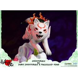 Collector Statue - Okami - Chibiterasu vs Dark Chibiterasu & Possessed Kuni