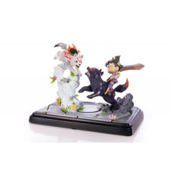 Statue - Okami - Chibiterasu vs Dark Chibiterasu & Possessed Kuni