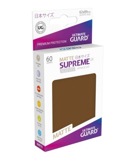 Sleeves - 60 Pieces - Supreme UX - Small - Matte Brown