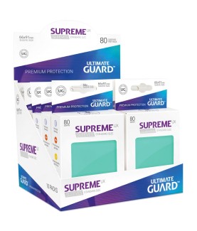 Sleeves - 80 Pieces - Supreme UX - Standard - Turquoise