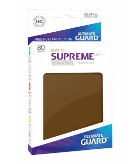 Protège-cartes - 80 Pièces - Supreme UX - Standard - Marron Matte