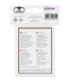Sleeves - 50 Pieces - Supreme UX - Small - Matte Brown