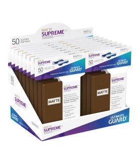 Sleeves - 50 Pieces - Supreme UX - Small - Matte Brown
