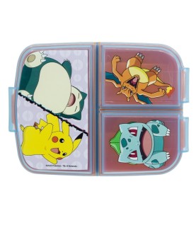 Boîte à repas - Multi compartiments - Pokemon - Attrapez-les Tous