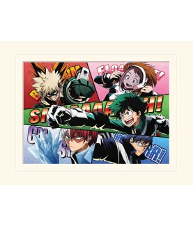 Poster - My Hero Academia - Umriss aus Pappe "Comic Action"
