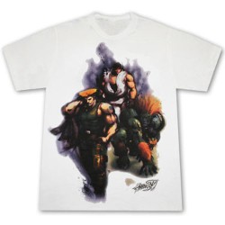 T-shirt - Street Fighter - Blanka, Ryu & Guile - L Homme 