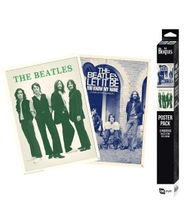 Poster - Packung mit 2 - The Beatles - Retro