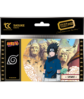 Ticket de collection - Golden Tickets Black Edition - Naruto - Sasuke Uchiha