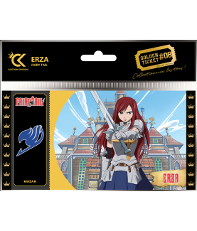 Ticket de collection - Golden Tickets Black Edition - Fairy Tail - Erza Scarlet