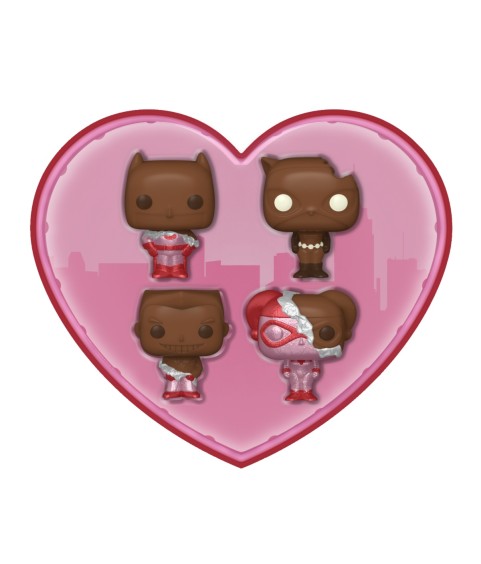 POP - Set of 4 - Pocket Pop! - DC Comics - Valentine's Day