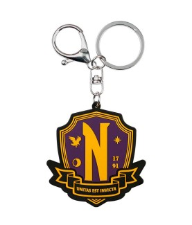 Keychain - Wednesday - Nevermore Emblem