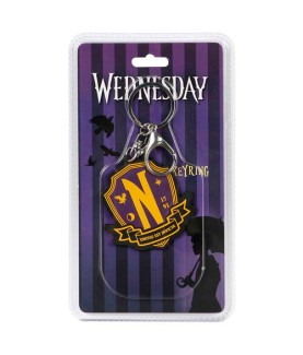 Keychain - Wednesday - Nevermore Emblem