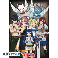 Poster - Roulé et filmé - Fairy Tail - Groupe