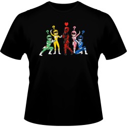 T-shirt - Parodie - Force Rouge - Power Rangers & Deadpool - L Homme 