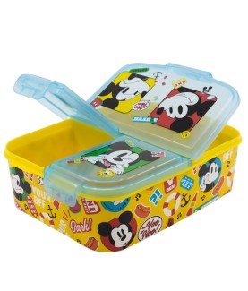 Lunch-Box - Mehrere Fächer - Mickey & Cie - Bento Box - Mickey Maus