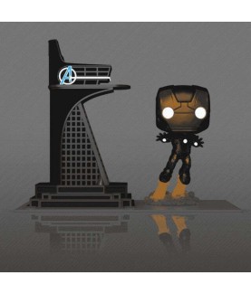 POP - Town - Iron Man - 35 - Avengers Tower - Glow Special Edition