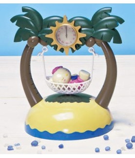 Alarm clock - Hello Kitty - Hammock under the palm trees