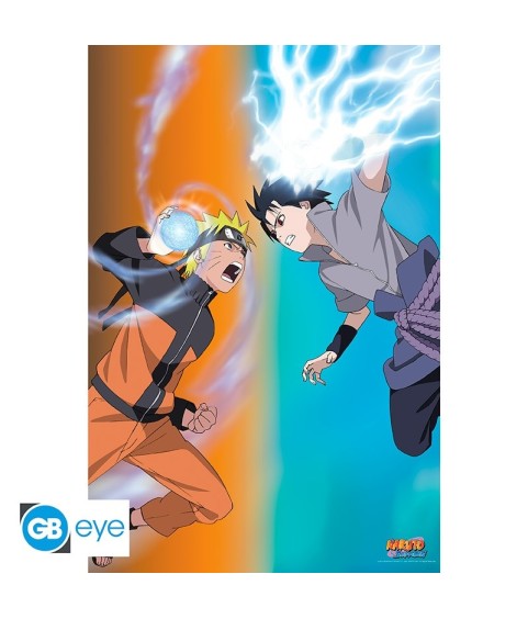 Poster - Roulé et filmé - Naruto - Naruto vs Sasuke