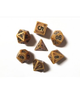 Dice sets - Dices - "Antique Gold" Color