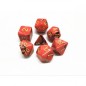 Dice sets - Dices - "Black & Red Fusion" Color