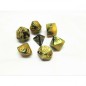 Dice sets - Dices - "Yellow & Black Fusion" Color