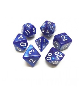 Dice sets - Dices - "Blue Pearl" Color