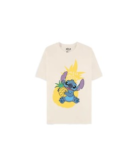 T-shirt - Lilo & Stitch - Stitch & pineapple - S Unisexe 