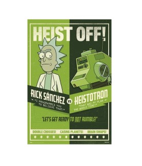 Poster - Gerollt und mit Folie versehen - Rick & Morty - Heist off