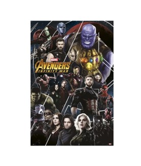 Poster - Gerollt und mit Folie versehen - Avengers - Infinity War