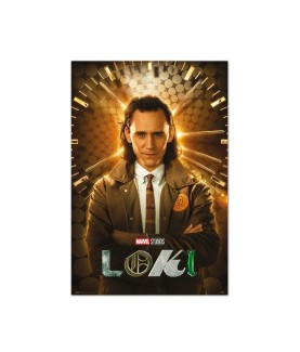 Poster - Gerollt und mit Folie versehen - Loki - Time variant